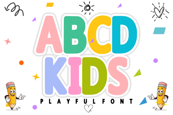 ABCD Kids: The Playful Font for Engaging Visual Design
