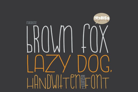 Brown Fox Lazy Dog: Elevating Crafts with Single Line Sketch Font
