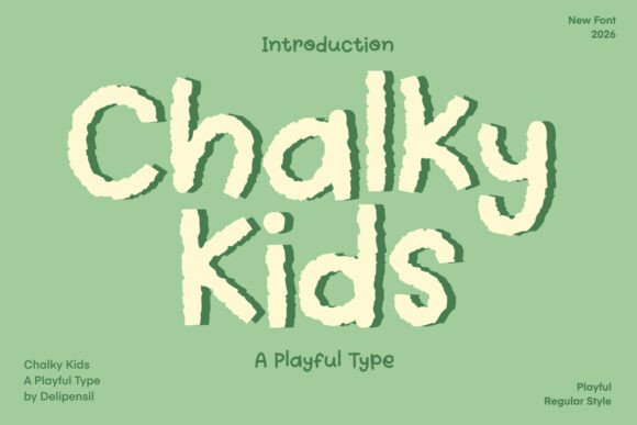 Chalky Kids: The Handwritten Font for Playful Design
