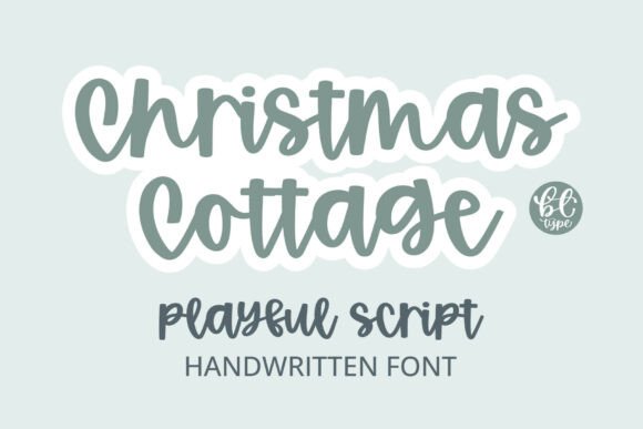 Christmas Cottage Font: Quirky Charm for Festive Design