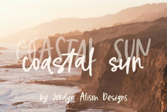 Coastal Sun: The Handwritten Font for Modern Design