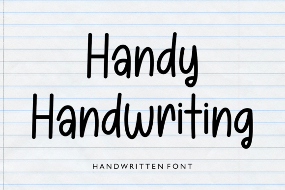 Handy Handwriting: A Friendly Font for Authentic Design