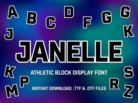 Janelle: The Varsity Typeface for Impactful Branding