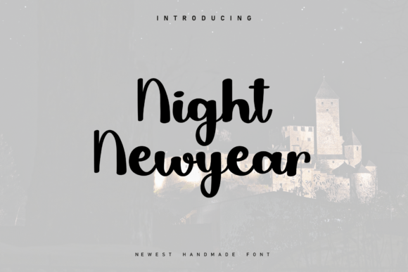 Night Newyear: A Handwritten Font for Modern Design