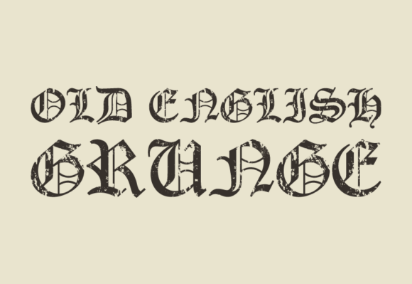Old English Grunge: A Font with Raw Character
