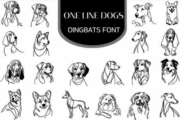 One Line Dogs: Elevate Design with Minimalist Canine Charm