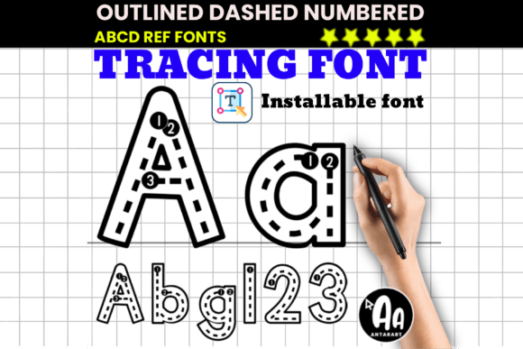 Outlined Dashed Tracing: A Designer's Guide to Educational Typography