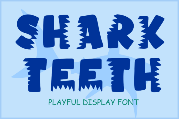 Shark Teeth: A Playful Font for Dynamic Designs
