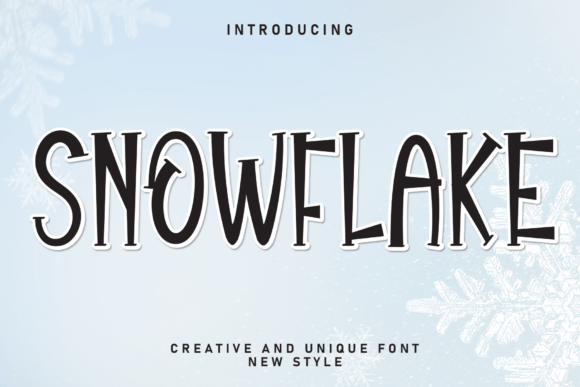 Snowflake: A Charming Handwritten Font for Creative Designs